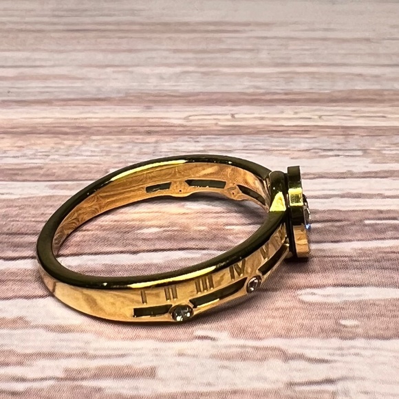 Roman Numeral and CZ Ring - Picture 6 of 8